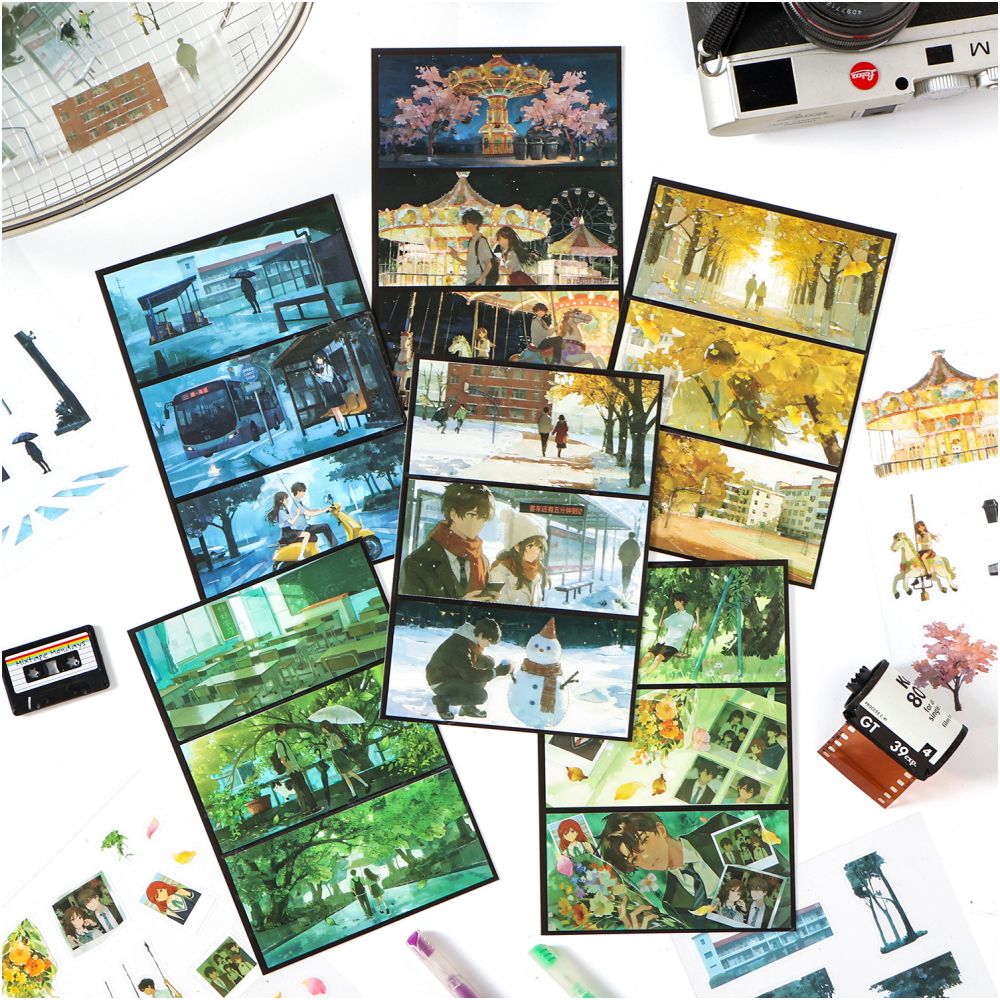Campus Theme PET Stickers 6 variants image 1