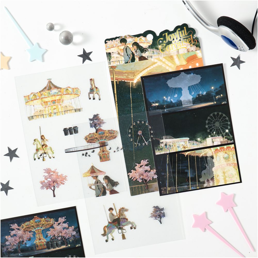 Campus Theme PET Stickers 6 variants image 3