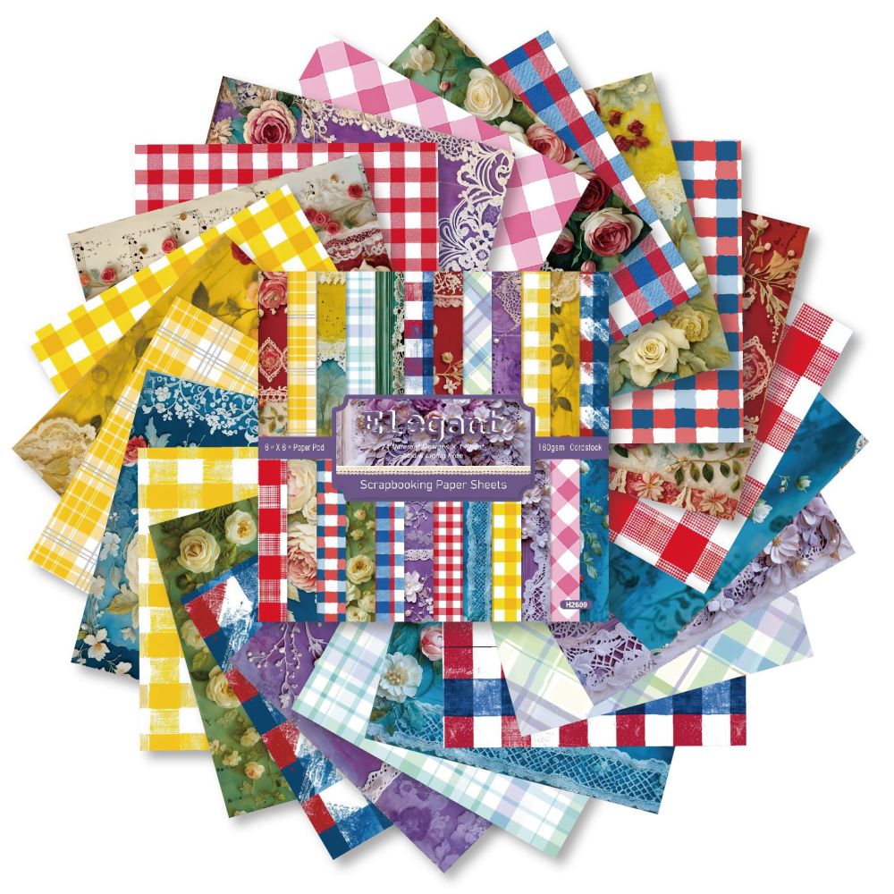 Elegant series Material Paper 15cm x 15cm 24psc image 4