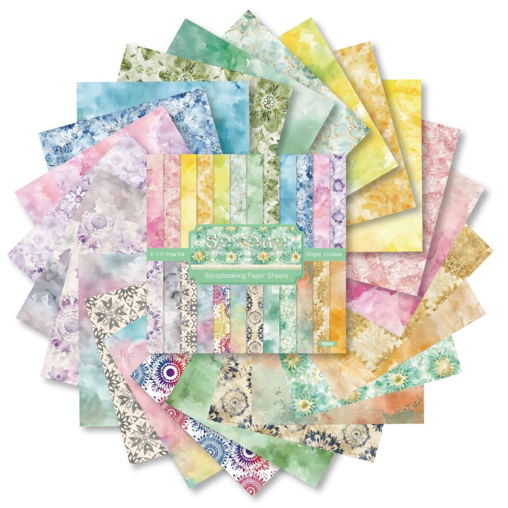 Spring Coloured Material Paper 15cm x15cm 24psc image 4