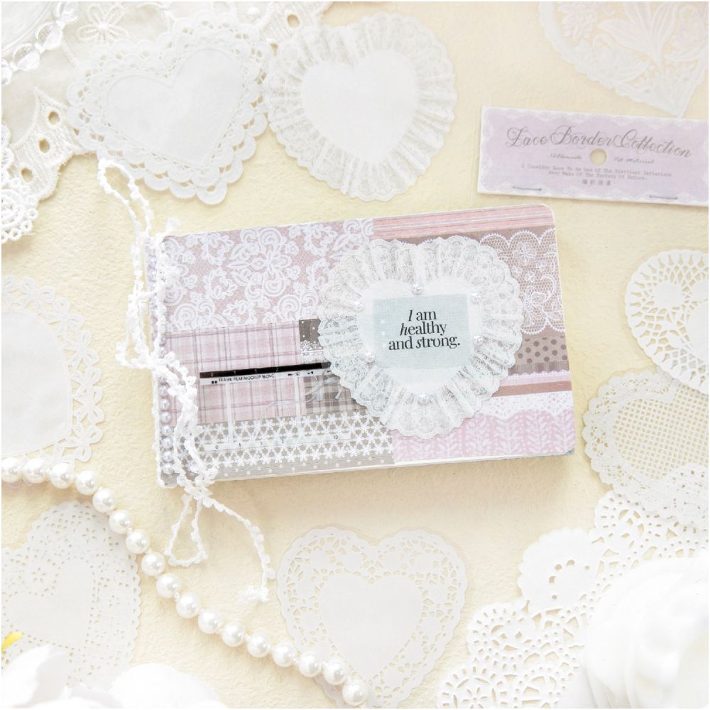 Irregular Lace Series PET Sticker 10 Psc 6 Designs image 2