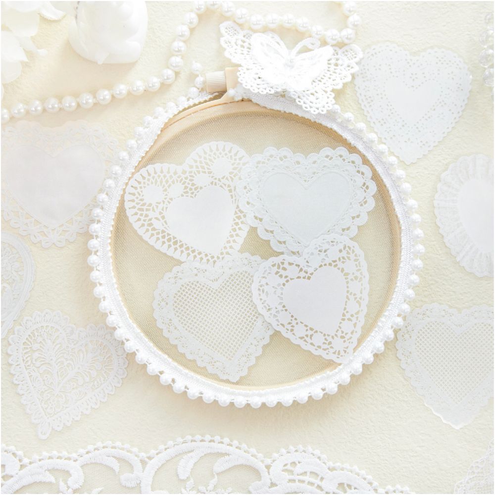 Irregular Lace Series PET Sticker 10 Psc 6 Designs image 3