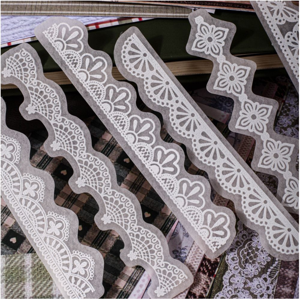 Vintage Lace Dance Series PET Stickers 34 Psc 4 designs image 2