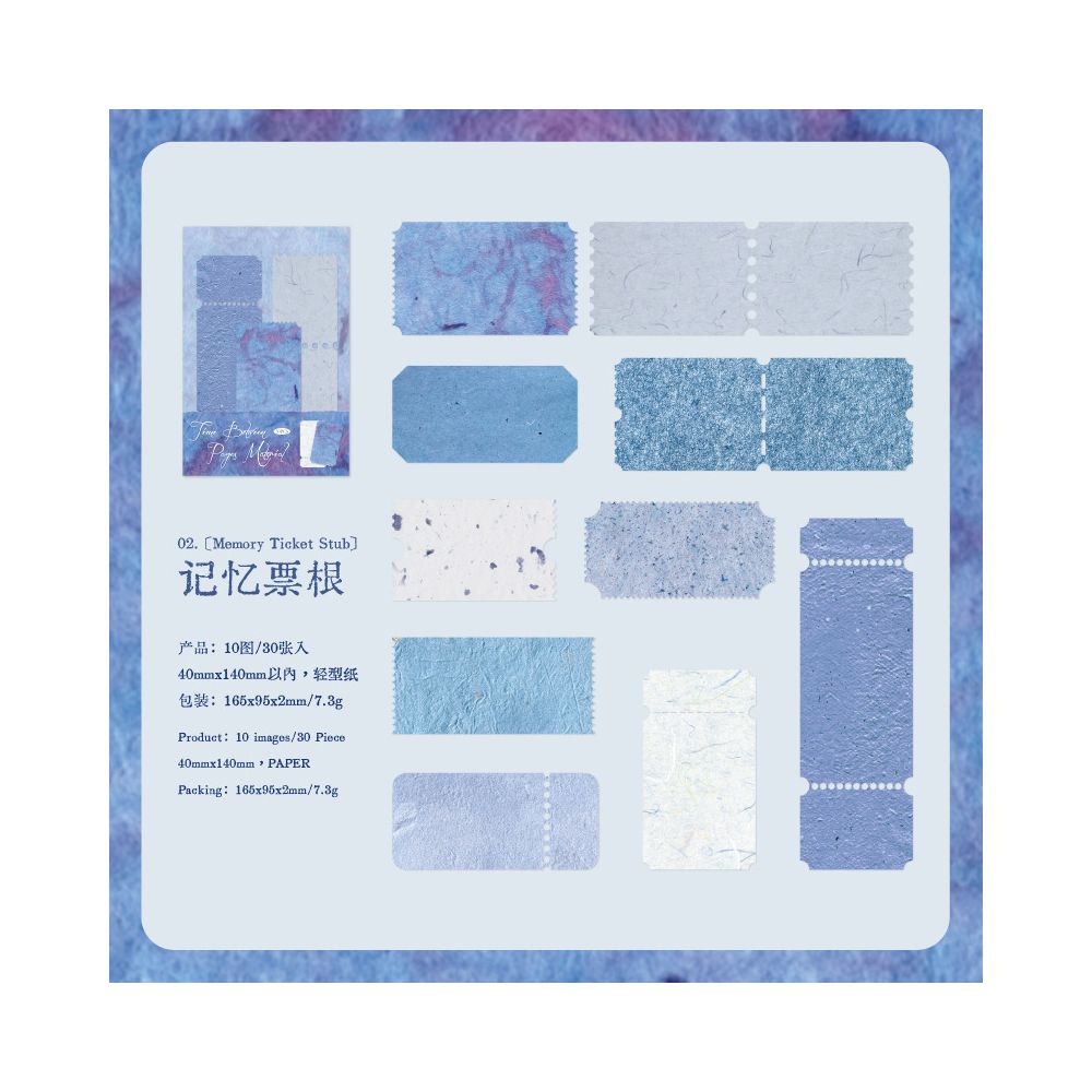 Frame Series Material Paper 30 sheets 6 designs