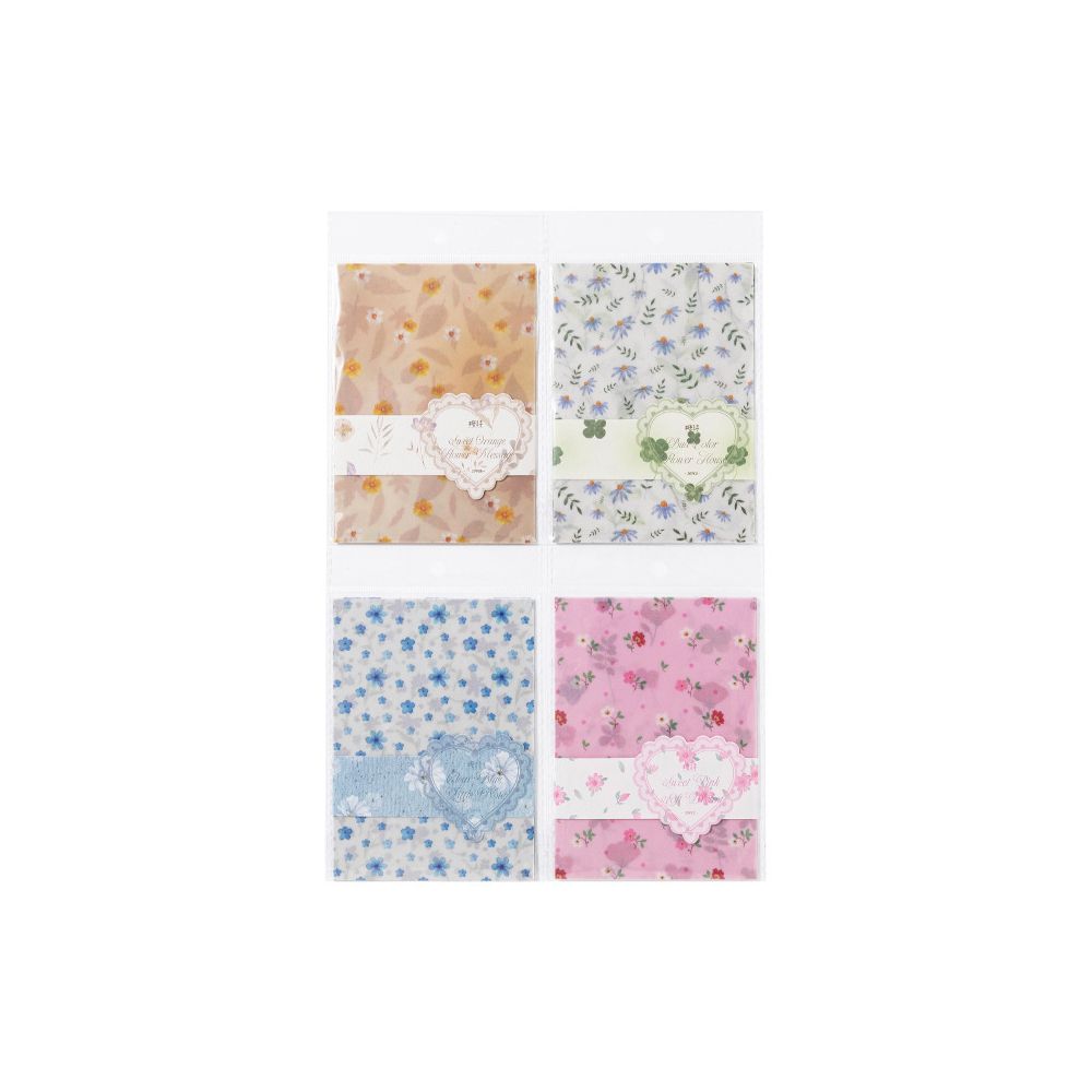Flower Garden Paper Material 20 Sheets 6 Designs image 4