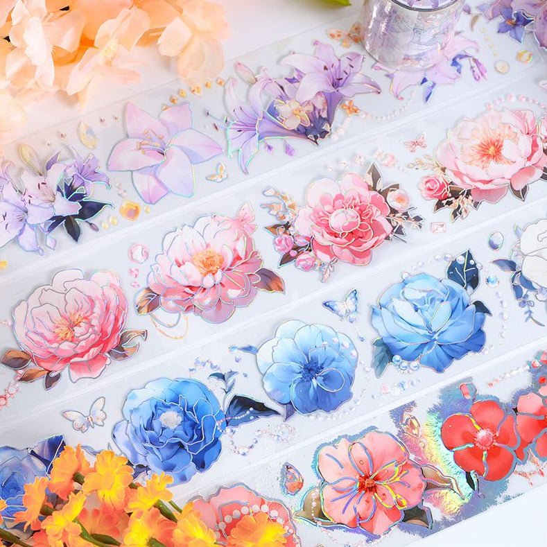 Floral Evening Series PET Tape 5cm x 2m 3 variants image 1