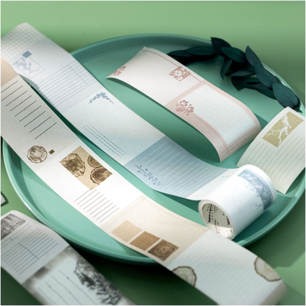 Tree Print Series Washi Tape 5cm x 2m 6 Designs image 0