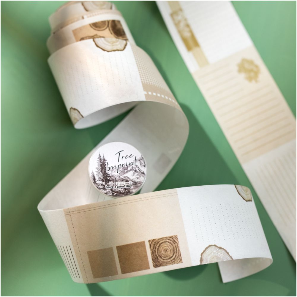 Tree Print Series Washi Tape 5cm x 2m 6 Designs image 1