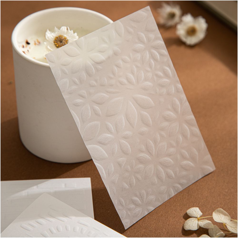 Floral Shadow Series Material Paper 10cm x 8cm 10 psc 6 Designs image 0