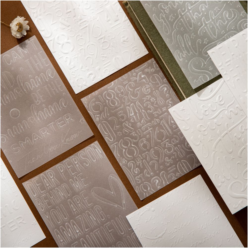 Floral Shadow Series Material Paper 10cm x 8cm 10 psc 6 Designs image 2