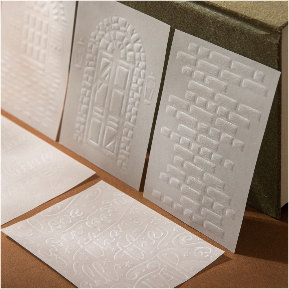 Floral Shadow Series Material Paper 10cm x 8cm 10 psc 6 Designs image 3