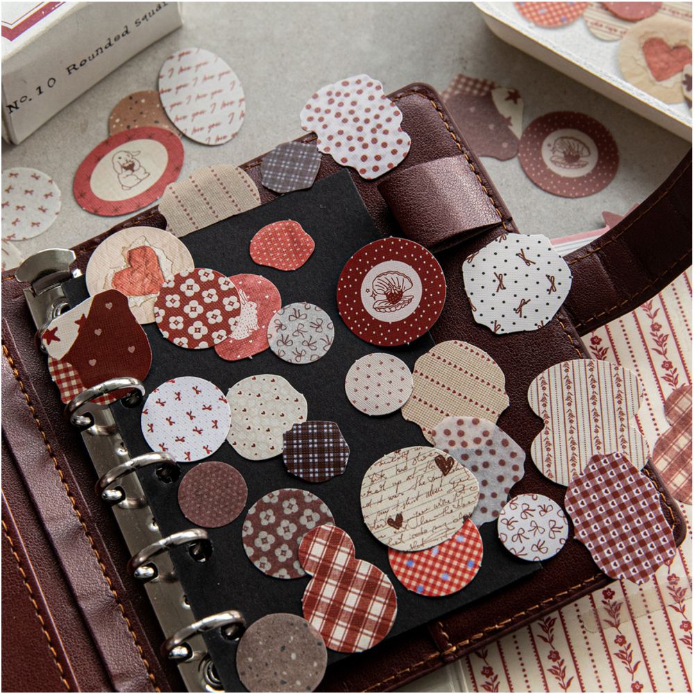 Gentle Polka Dot Series Paper Stickers 50 psc 6 Designs image 2