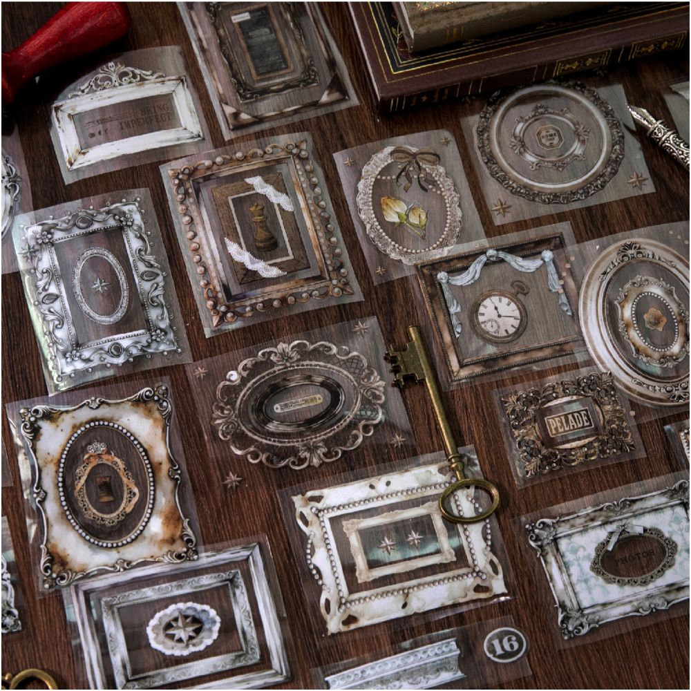 Vintage Border Series PET Tape 7 5cm x 2m 4 variants image 2