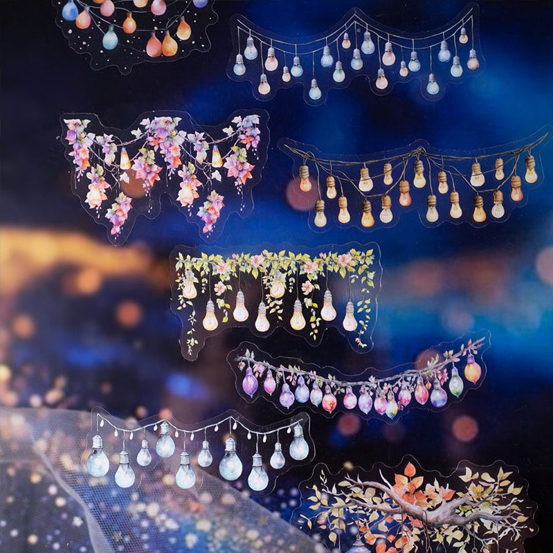 Light Up a Window Series PET Stickers 16 psc 6 Designs image 1