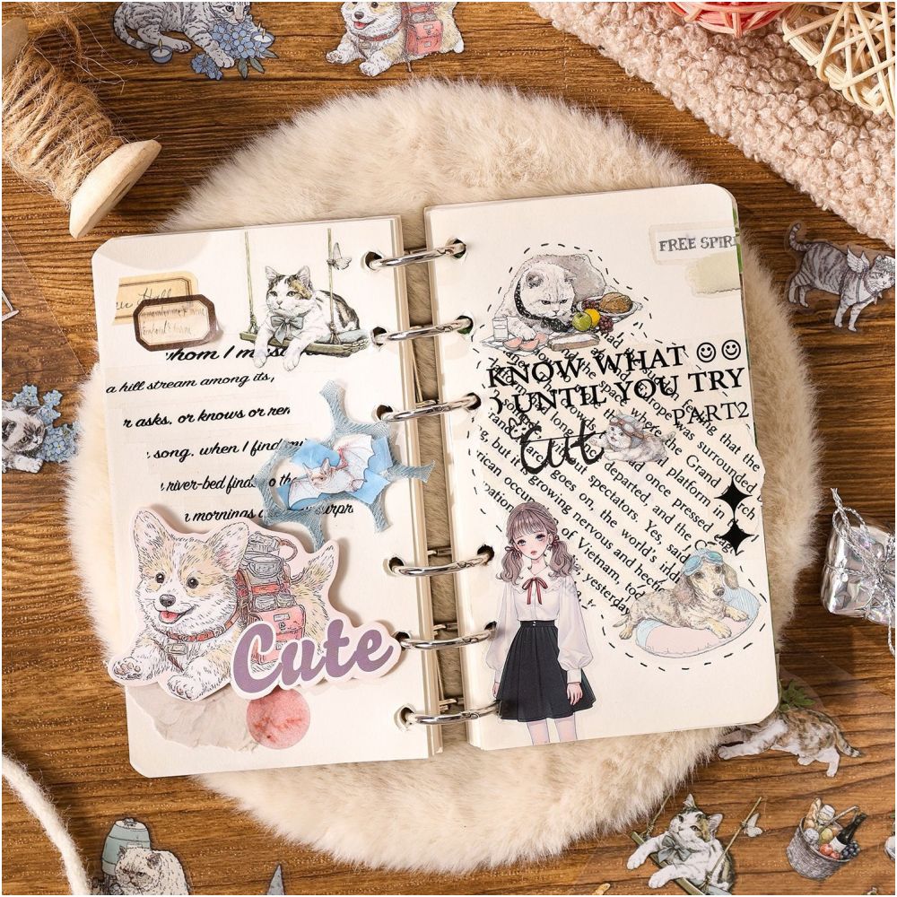 Pets Series PET Stickers 4 Sheets 6 variants image 3