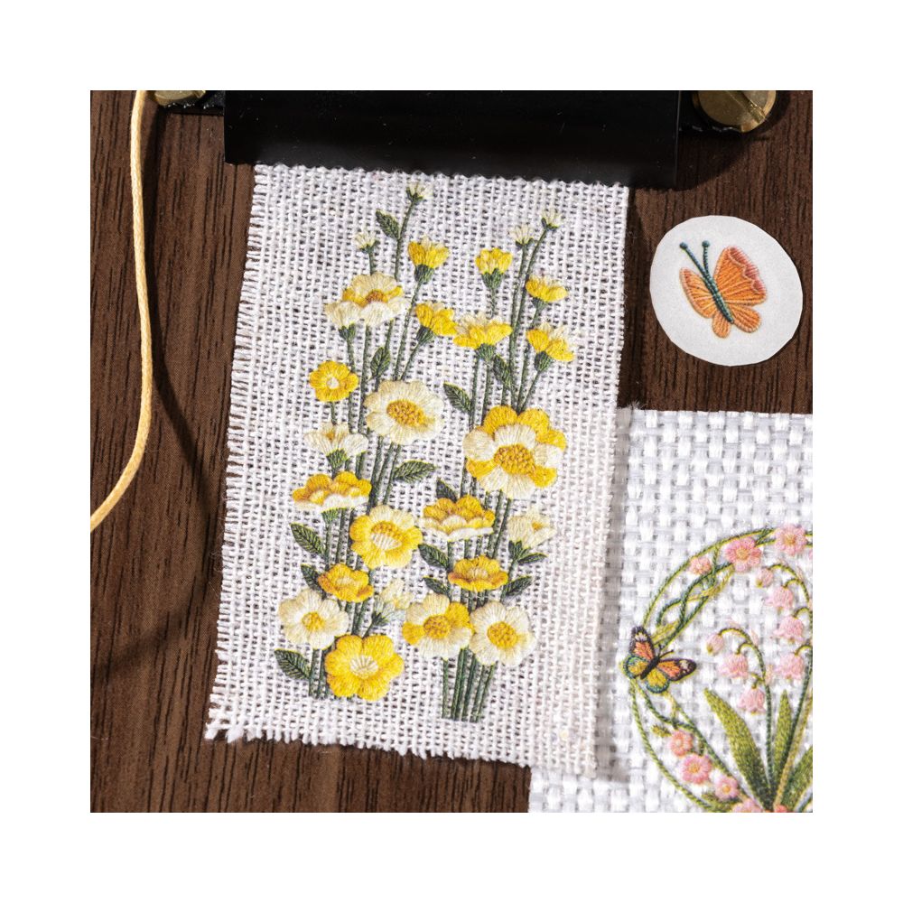 Floral and Vine Theme Transfer Stickers 2 sheets 6 Styles image 3