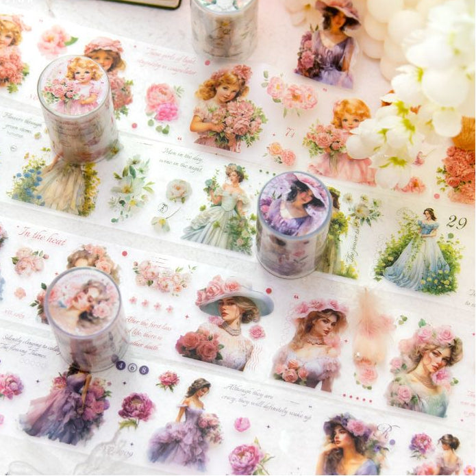 Among the Flowers PET Tape 6cm x 2m 4 Designs image 1