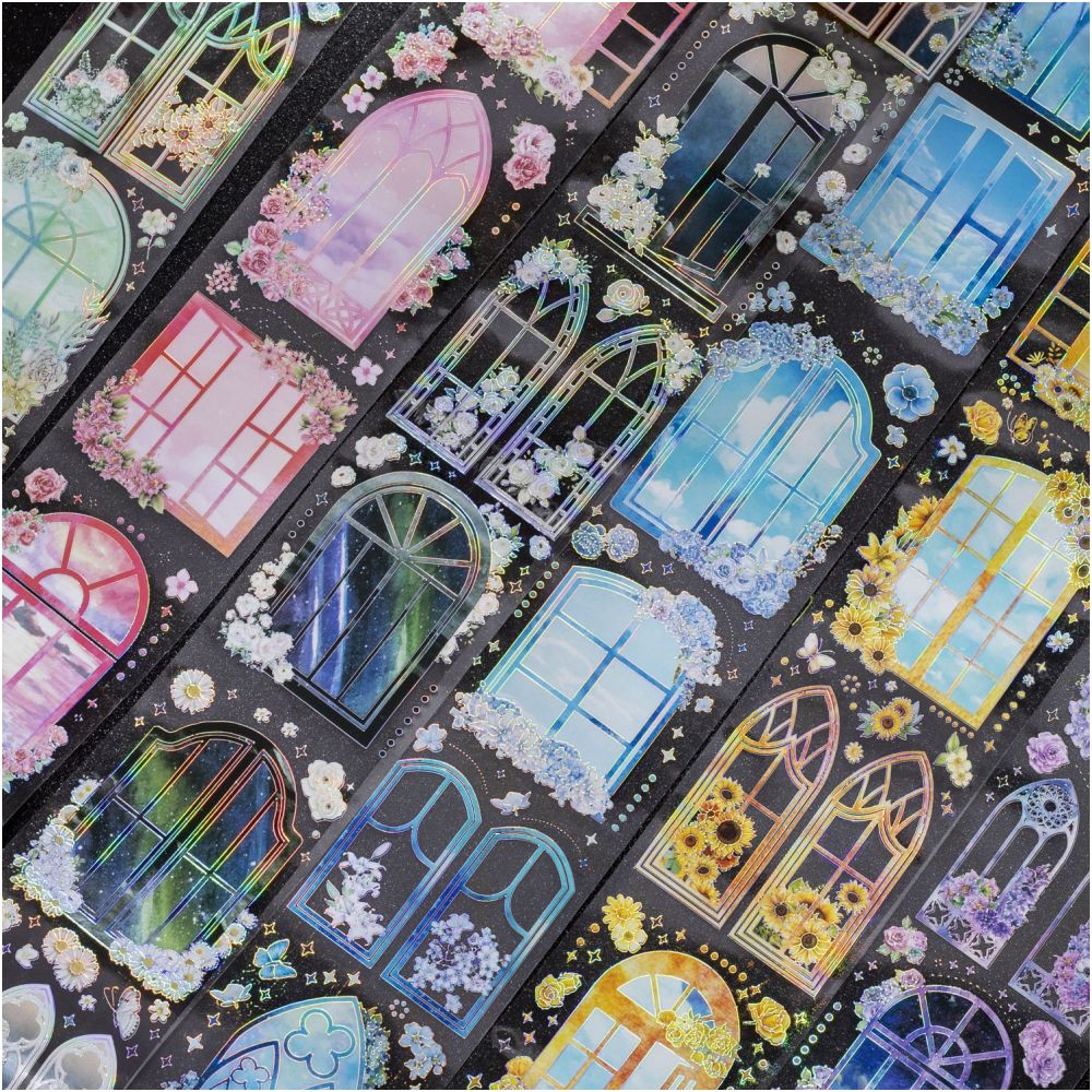 Window Scene Series PET Tape 6 5cm x 2m 4 variants image 1