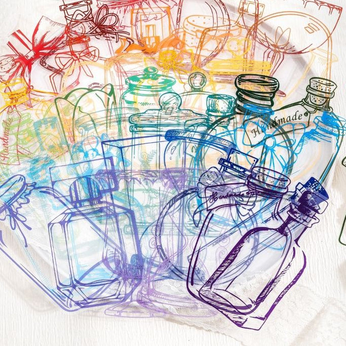 Rainbow Jar Series PET Stickers 14 psc 4 variants image 0