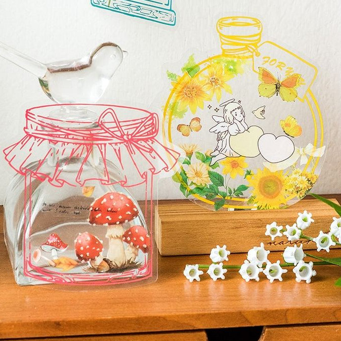 Rainbow Jar Series PET Stickers 14 psc 4 variants image 2