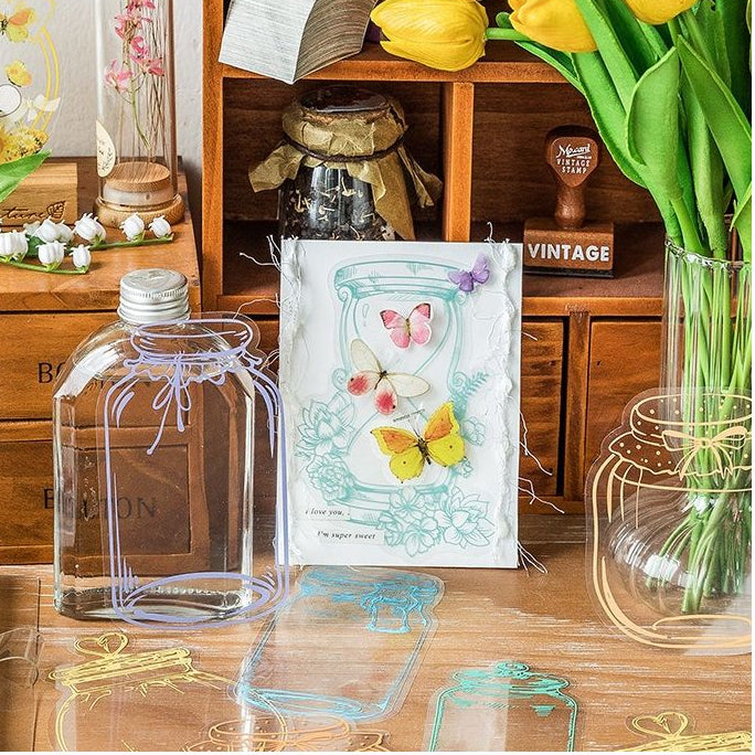Rainbow Jar Series PET Stickers 14 psc 4 variants image 4