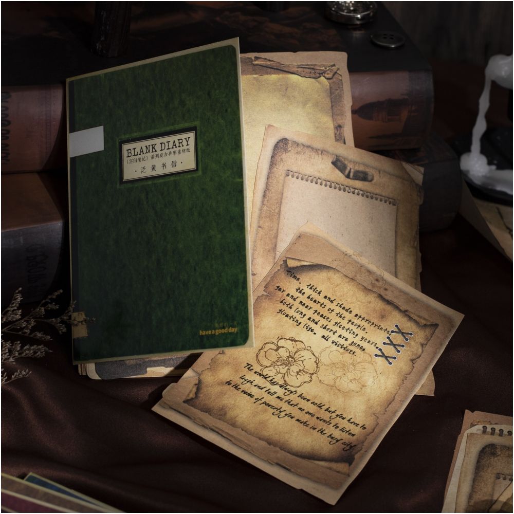Blank Notebook Series Material Paper 30 Sheets 6 Designs image 2