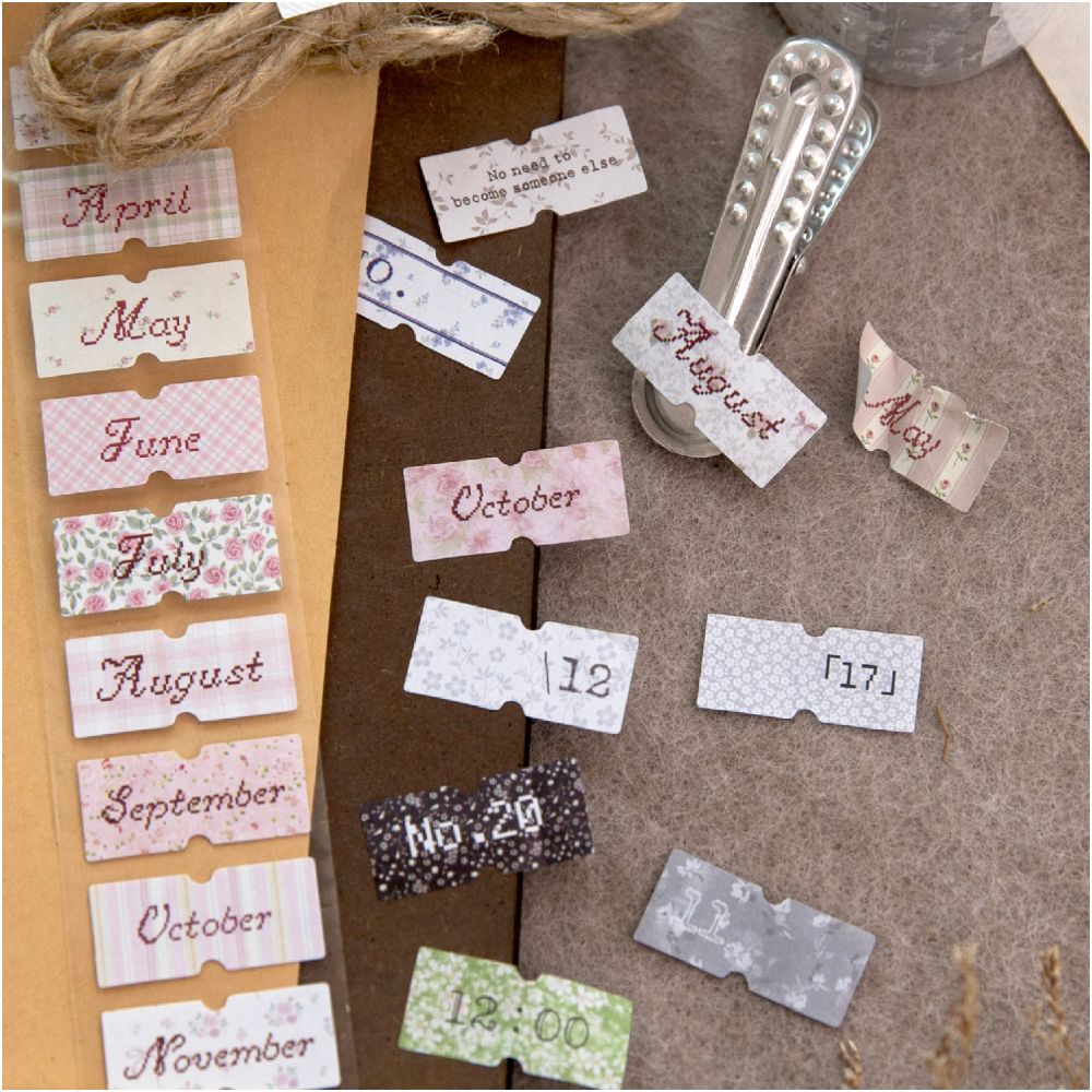 Memo series washi tape 6 designs 3cm x 2m image 2
