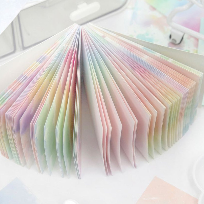 Romantic Watercolor Series Material Paper 100 Sheets 5 Designs image 3