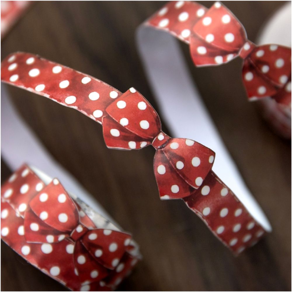 Gift diary series bow and ribbon Paper Tape 5 styles 1 7cm x 2m image 3