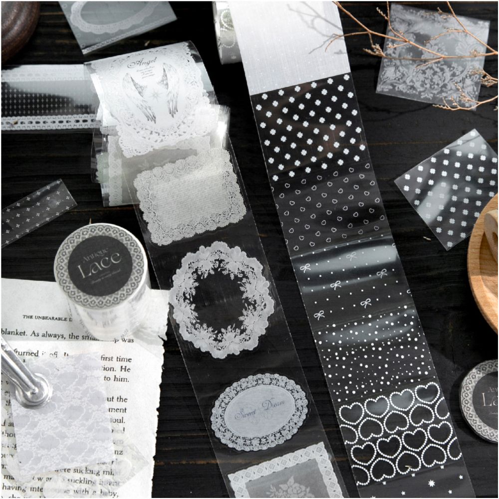 Lace Vintage Series PET Tape 6 Designs image 1