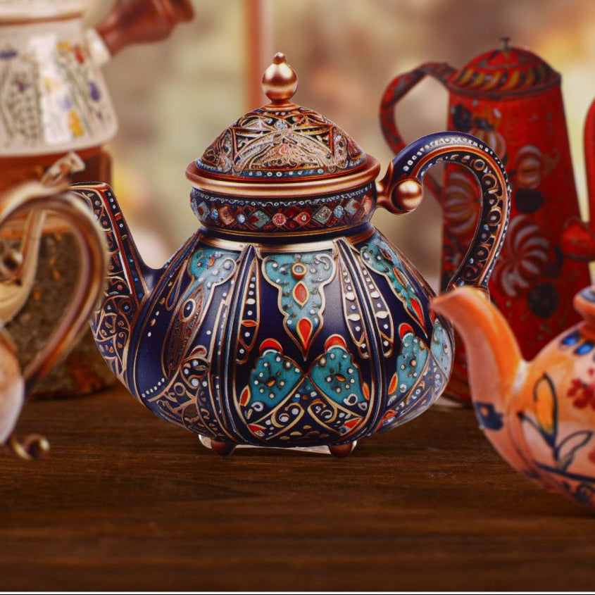 Teapot Series Paper Stickers 8 Sheets 6 Designs image 1
