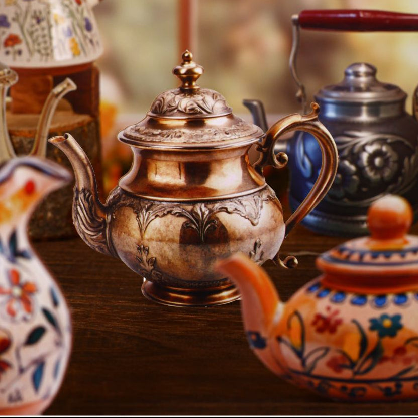 Teapot Series Paper Stickers 8 Sheets 6 Designs image 2