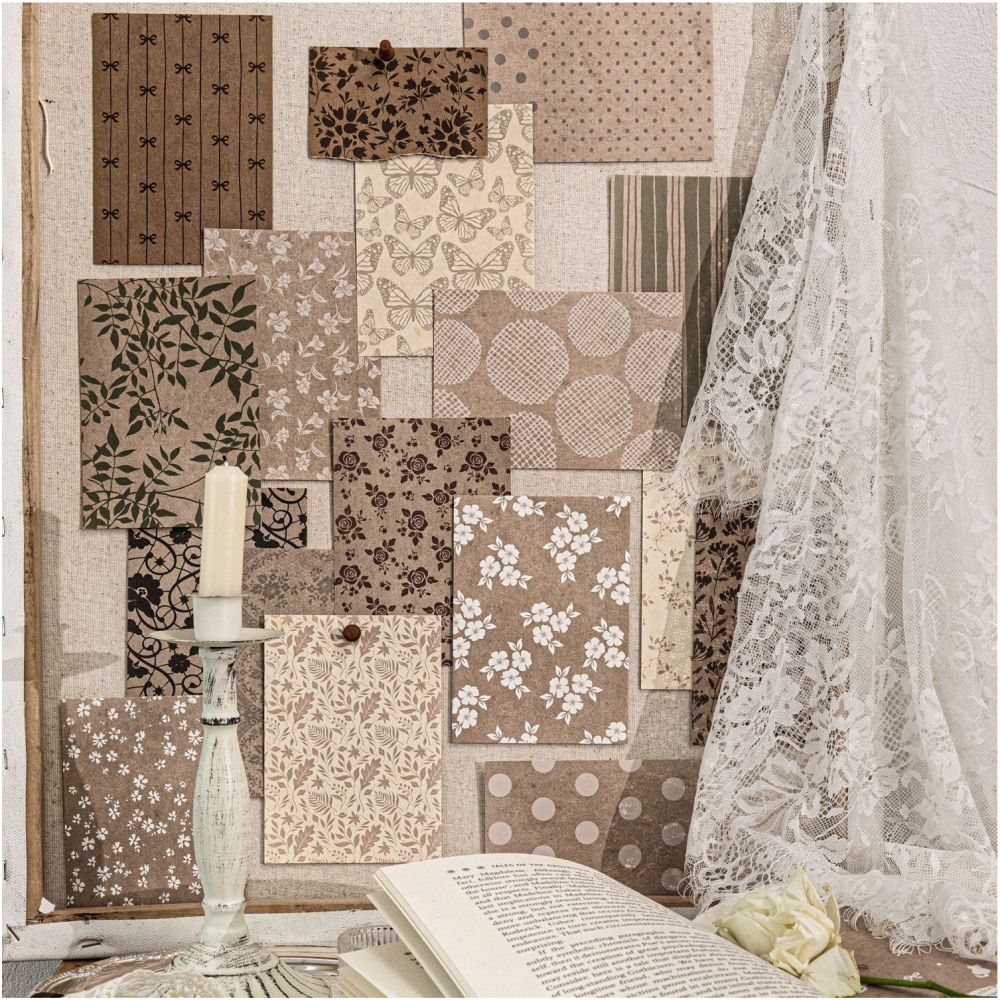 Shadow Series Vintage Paper 20 Sheets 6 Designs image 3