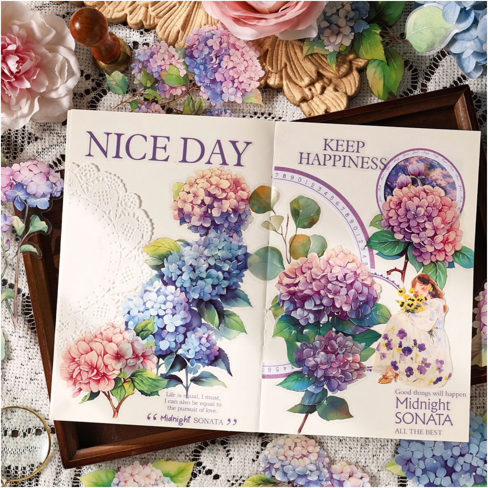Summer Rainforest Series Plant PET Stickers 30 Sheets 6 Designs image 2