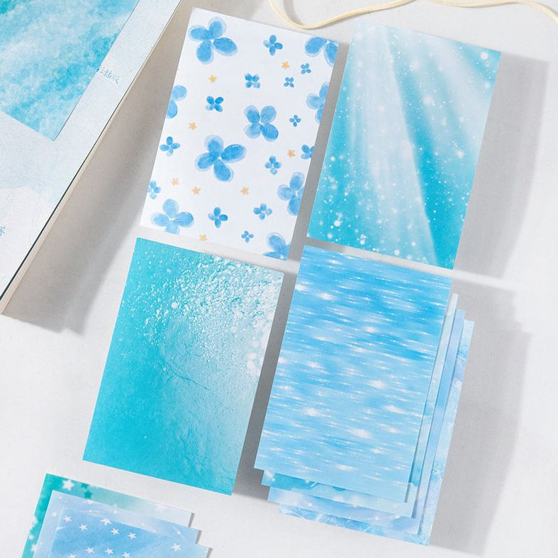 Summer Serenity Series Material Paper 6 Styles 30 Sheets image 0