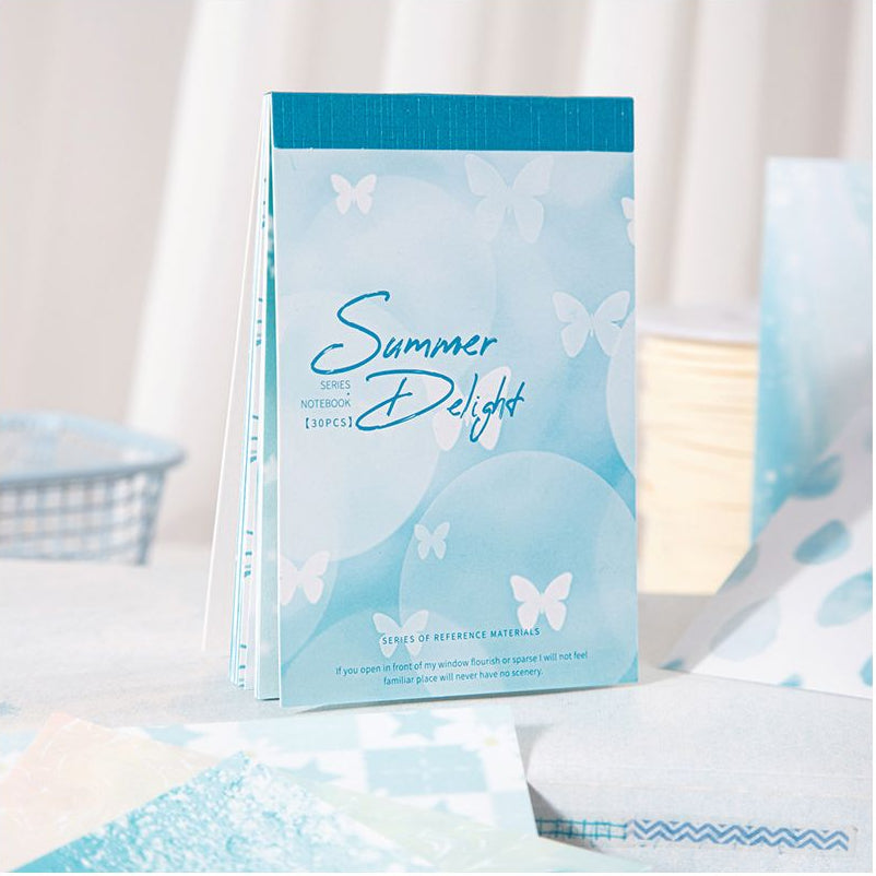 Summer Serenity Series Material Paper 6 Styles 30 Sheets image 1