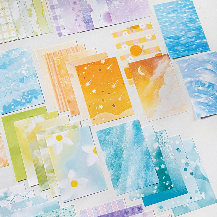 Summer Serenity Series Material Paper 6 Styles 30 Sheets image 2