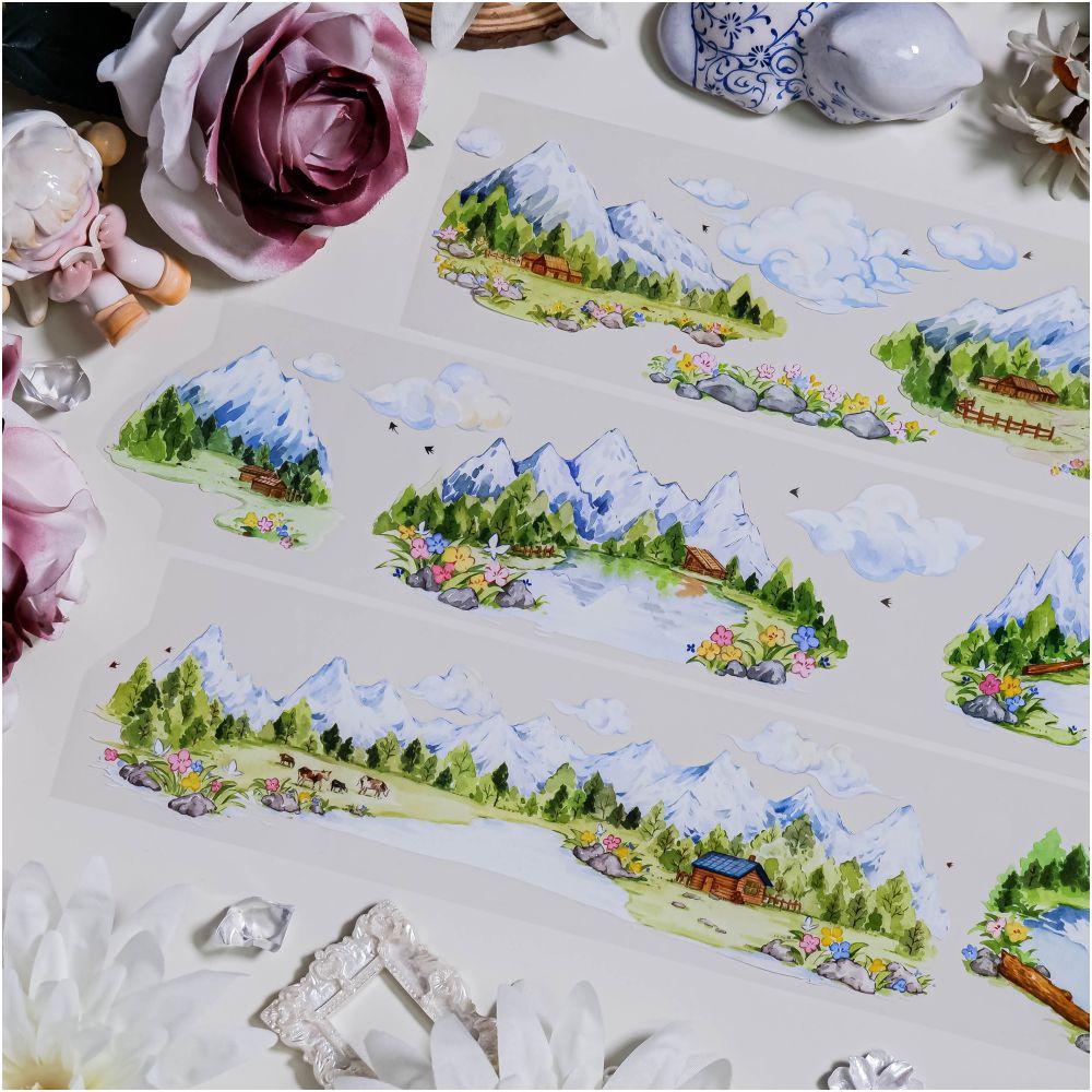 Landscape PET Tape 7cm x 1m image 1