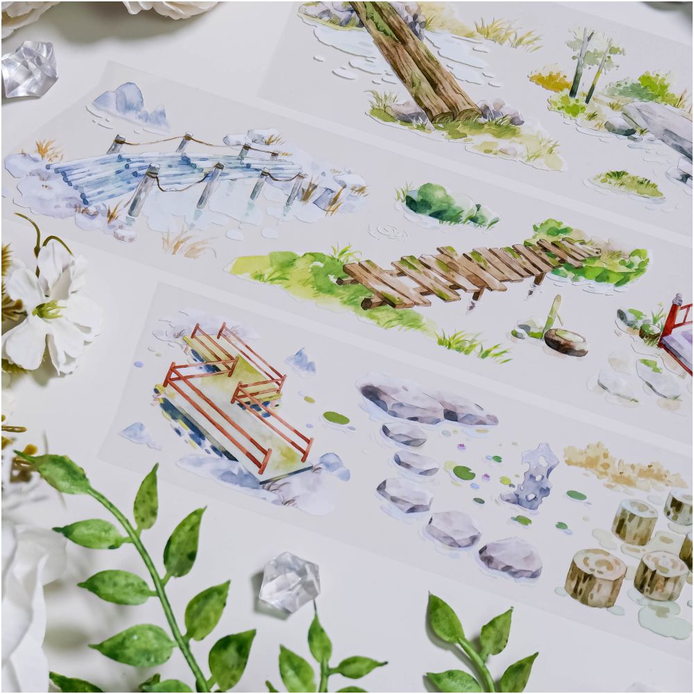 Bridge landscaping PET tape 5 5 cm x 1m image 1