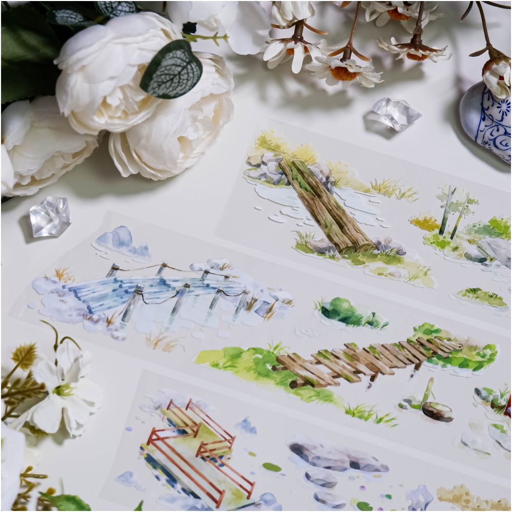 Bridge landscaping PET tape 5 5 cm x 1m image 2