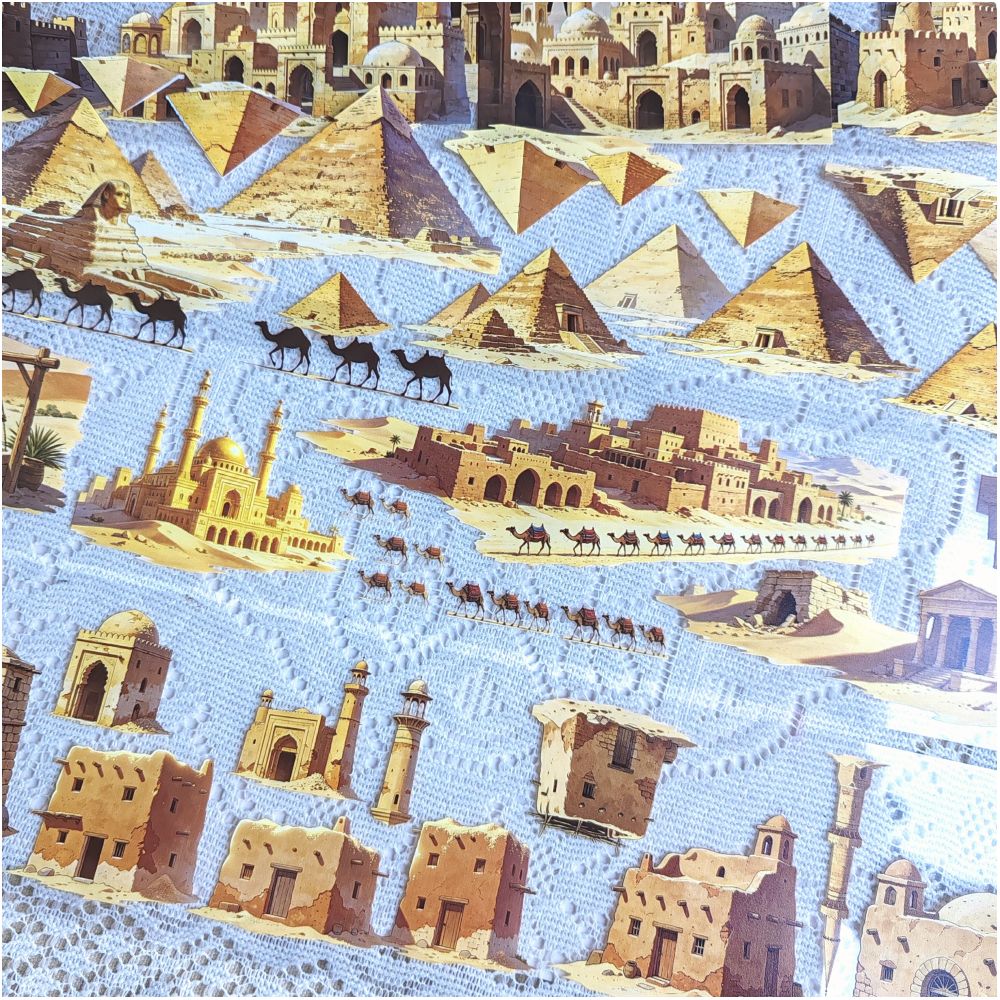 Pyramid Desert and Market PET Tape 9cm x 1m 13 variants image 2