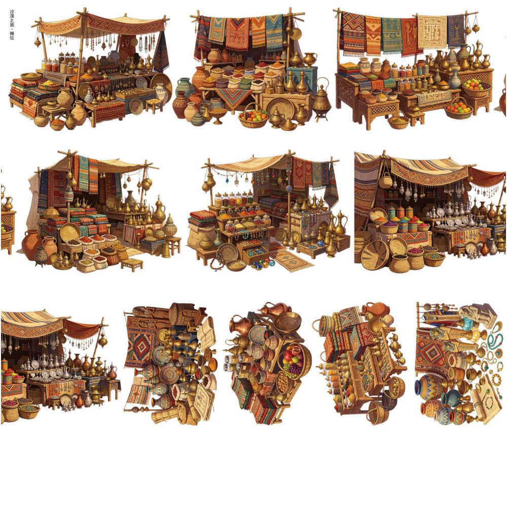 Pyramid Desert and Market PET Tape 9cm x 1m 13 variants