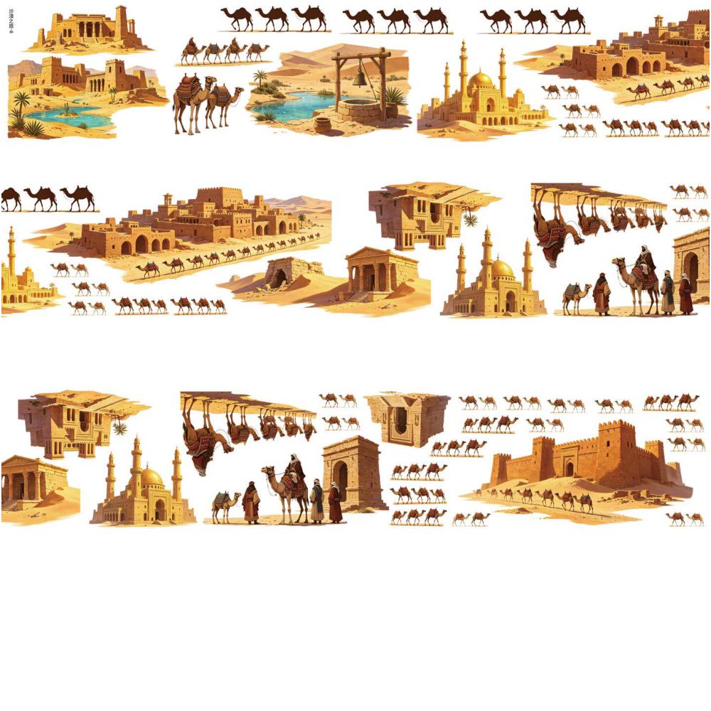 Pyramid Desert and Market PET Tape 9cm x 1m 13 variants