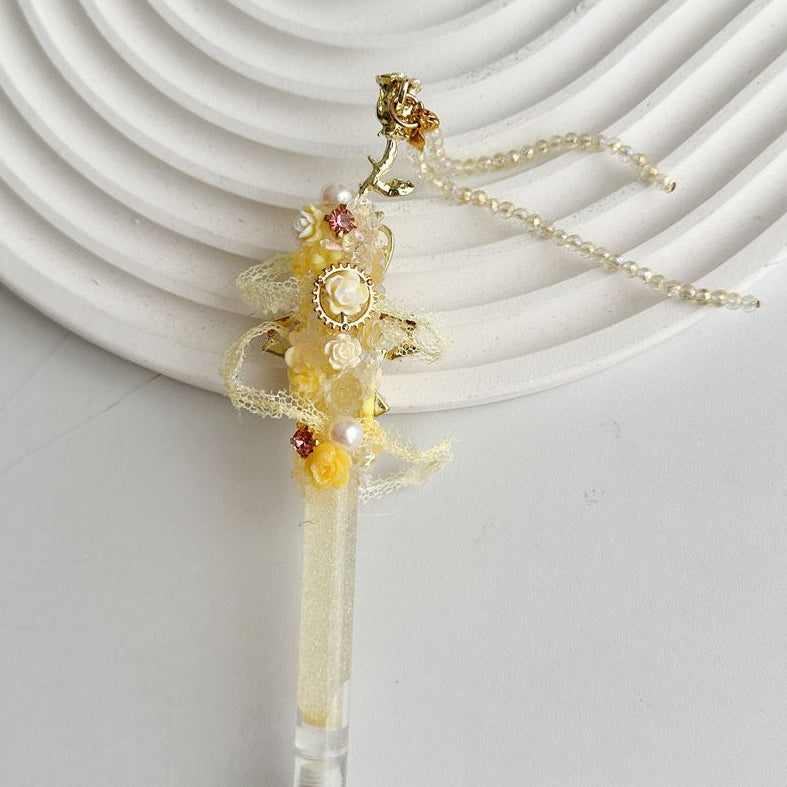 Yellow Rose Handmade Pen Knife image 3