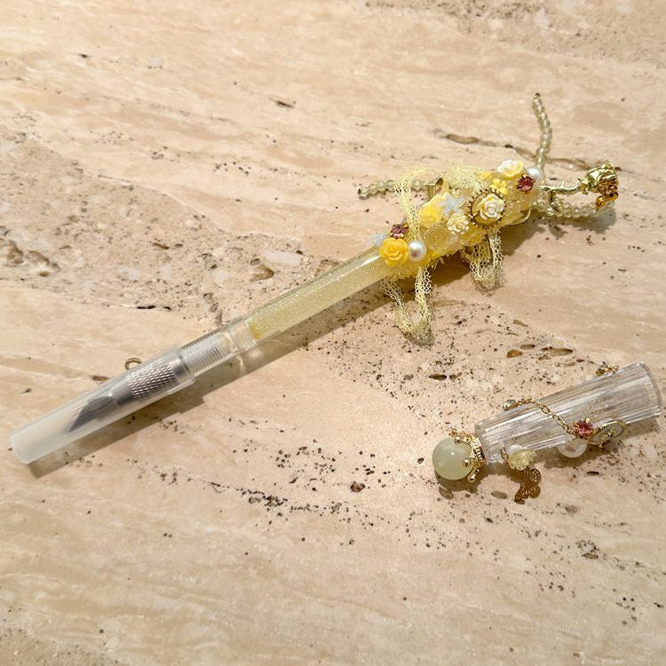 Yellow Rose Handmade Pen Knife image 4