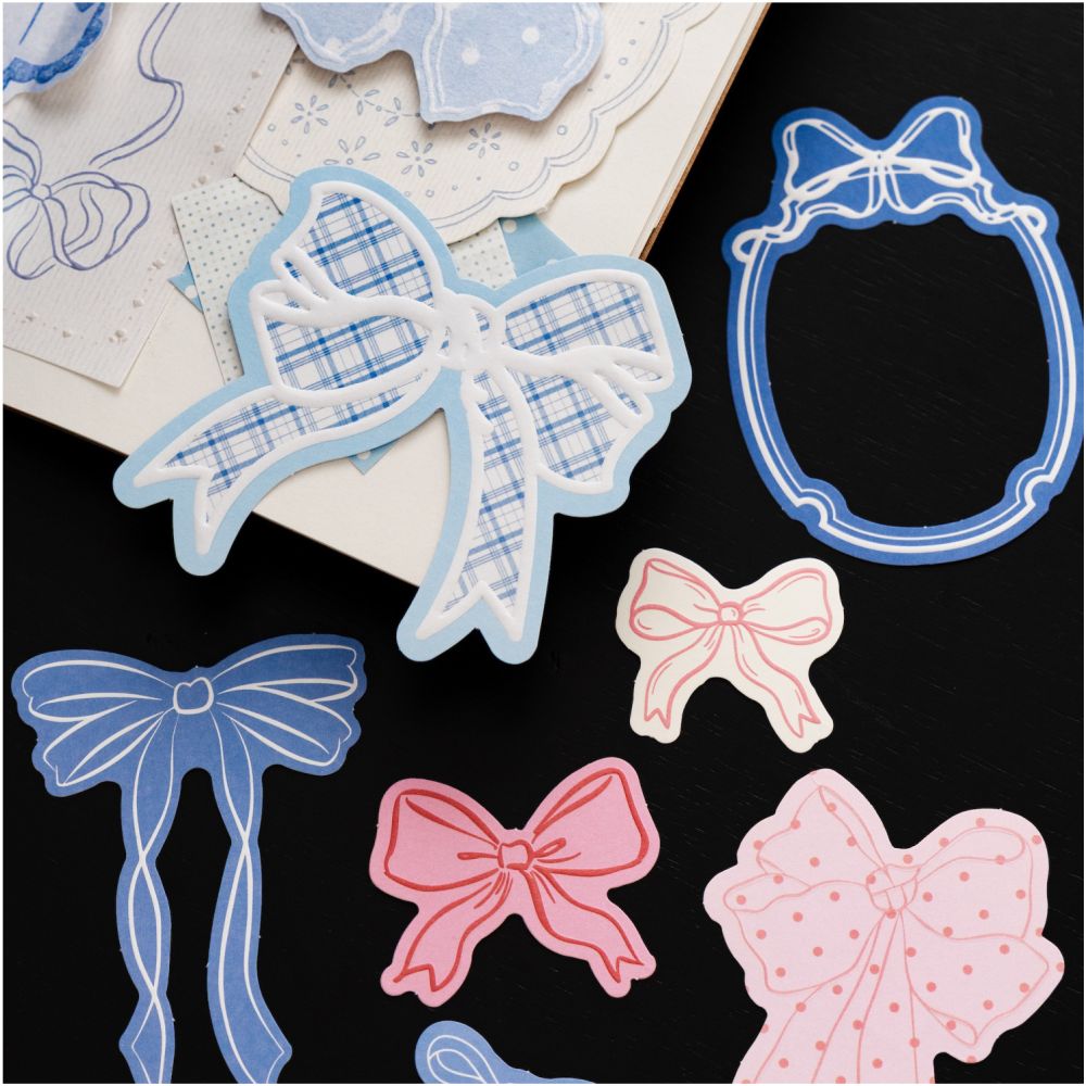 Bow Paradise Series Paper Stickers 40 psc 4 designs image 0