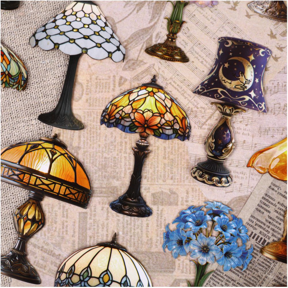 Vintage Lighting Series Paper Stickers 8 psc 6 variants image 2