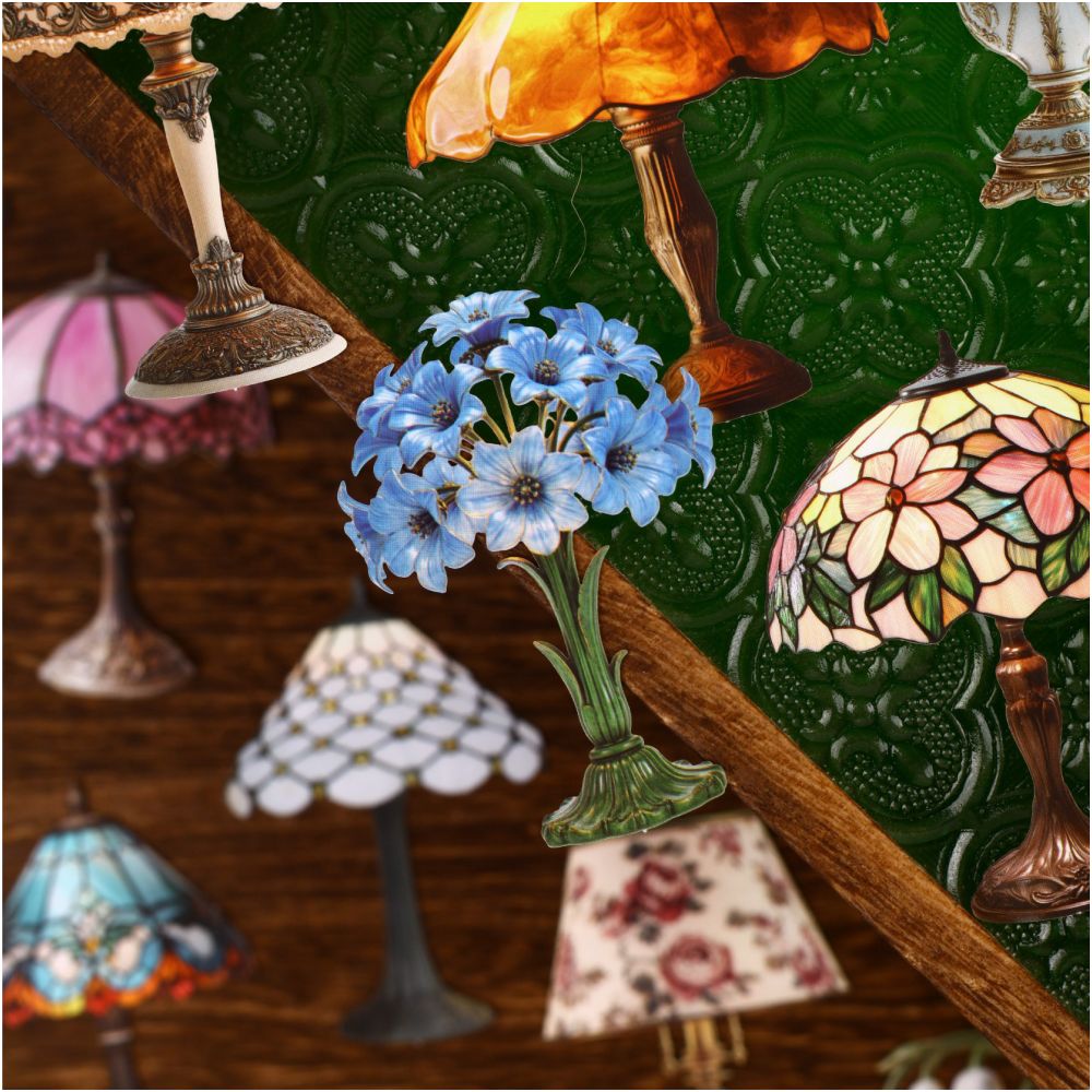 Vintage Lighting Series Paper Stickers 8 psc 6 variants image 3