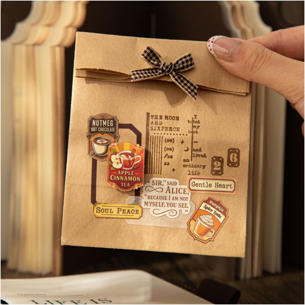 Mini Tea Party Series Paper Stickers 50 psc 4 Designs image 1