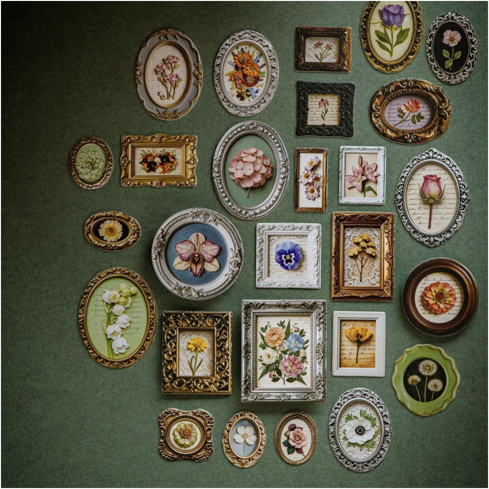 Vintage Natural Museum Series Paper Stickers 2 sheets of 6 designs image 1